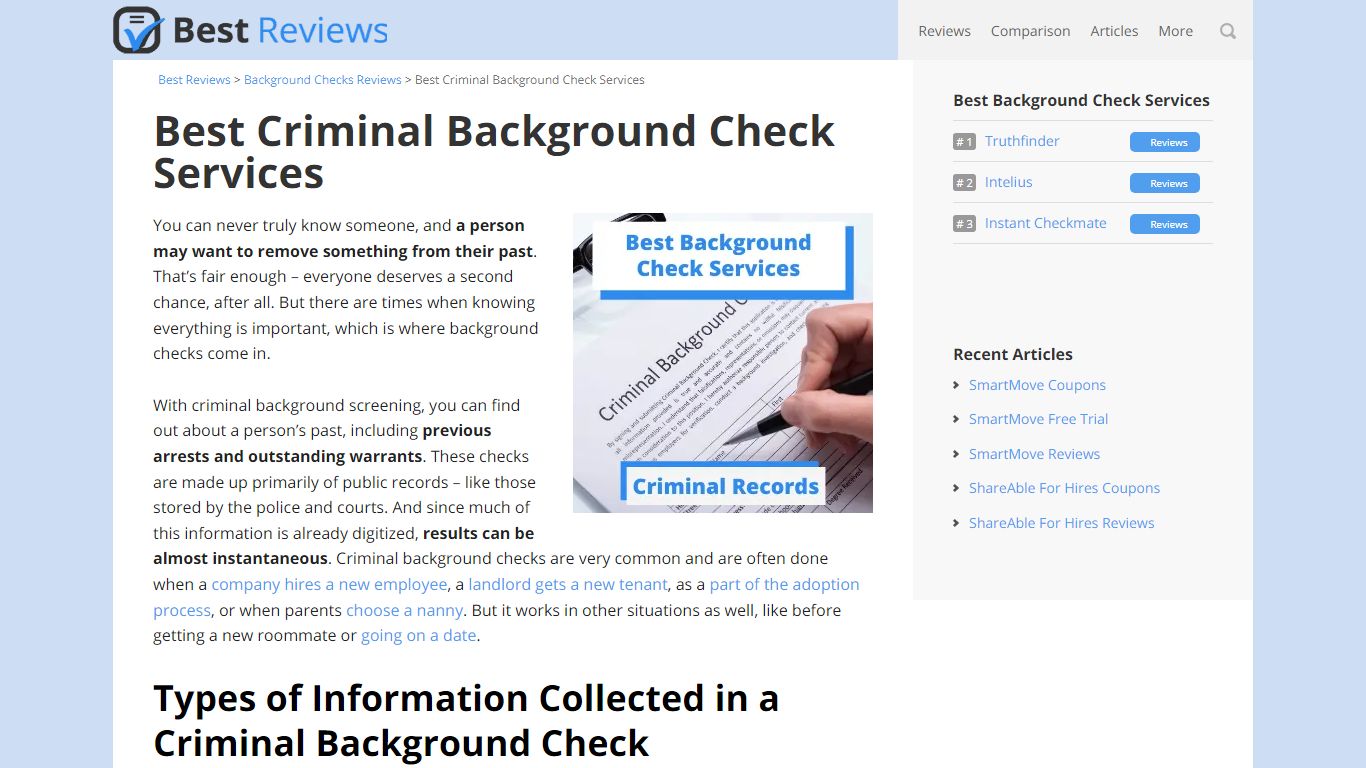 Best Criminal Background Check Services of *Year* – Best Reviews